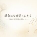 鍼灸の治効理論をわかりやすく解説｜EBMと東洋医学の統合